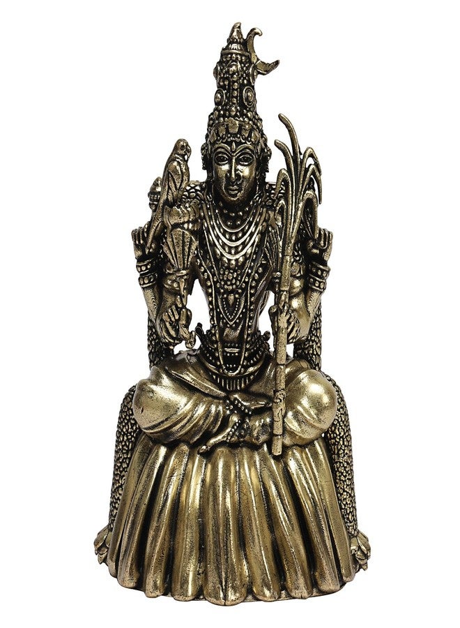 ARTVARKO تمثال ARTVARKO نحاسي Goddess Rajarajeshvari MATA Lalitha Devi Tripura Sundari لديكور المنزل Puja Mandir Temple 4 بوصة - Image 2
